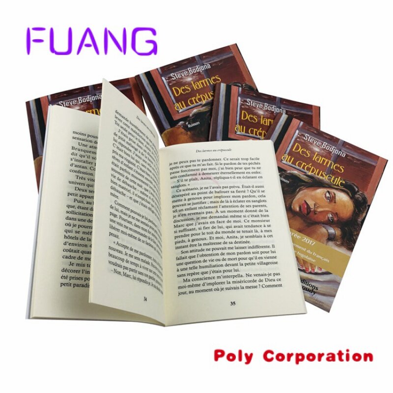 Personalizado barato cor cheia China softcover perfeito encadernação romance livro impressão capas macias