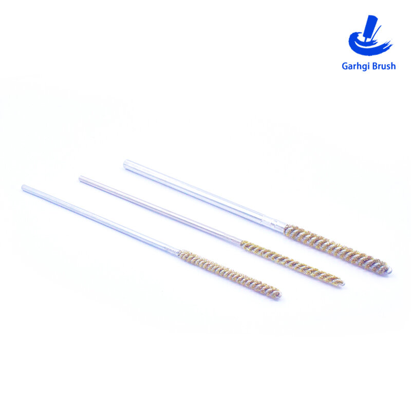 Garhgi Brush φ2.1-18mm Copper Wire Brushes in Twisted Wire Pipe Cleaning, for Deburring, Polishing, Surface Finishing, Drill Use