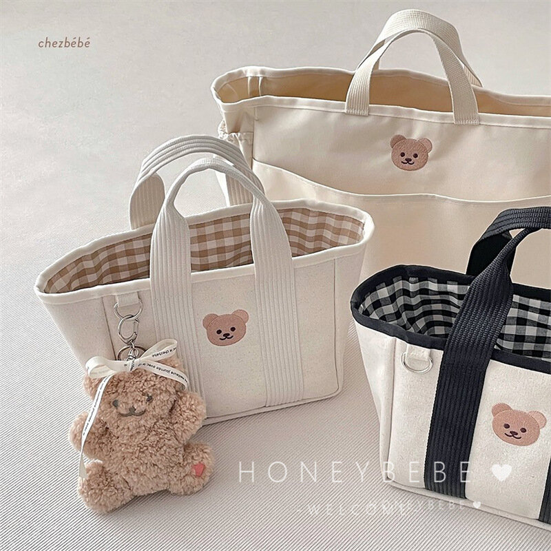 한국 퀼트 곰 엄마 가방, 아기 기저귀 출산 가방, 기저귀 출산 팩, 세면 용품, 노동 수하물 가방, 엄마 여행 토트