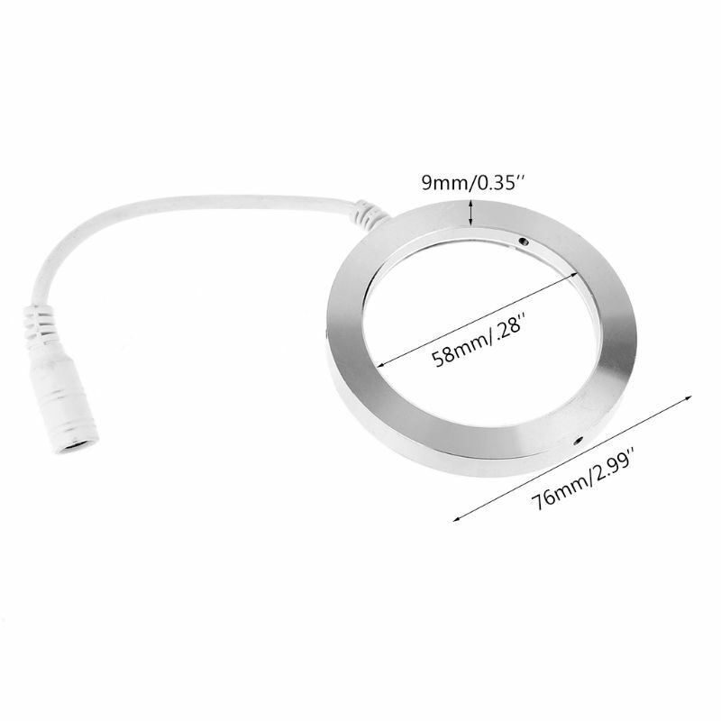 USB التوصيل المجهر مصباح مصمم على شكل حلقة المجهر الملحقات عدة قابل للتعديل مصباح مصمم على شكل حلقة دروبشيب