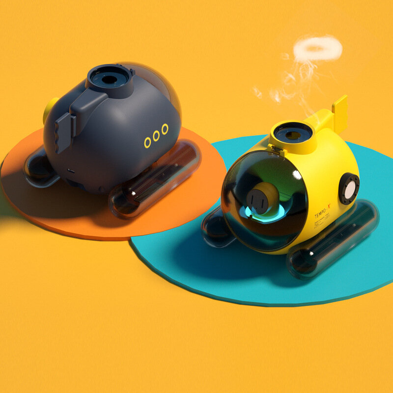 Humidificador de anillo hinchable de humo, modelo submarino, juguetes de escritorio para oficina, purificador de aire, difusor de aromaterapia, novedad de 2023