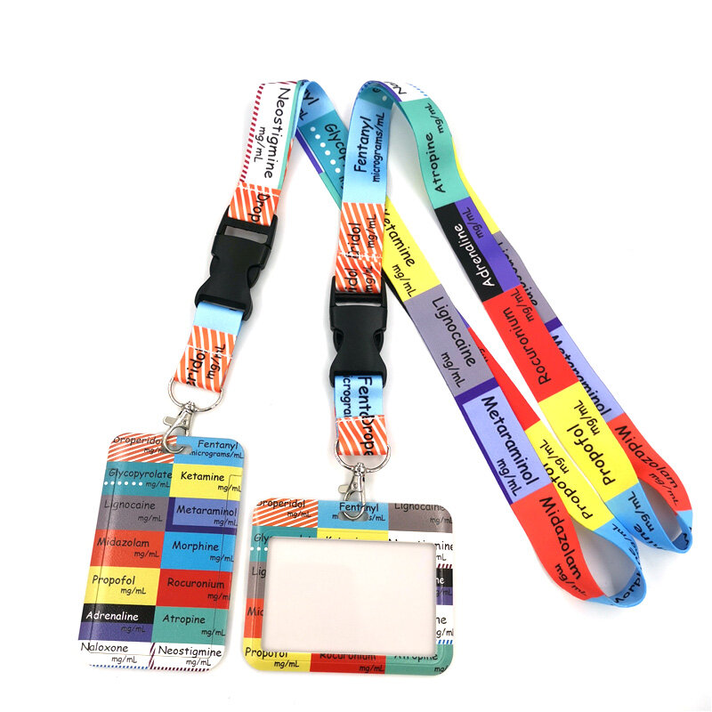 의사 간호사 의료 카드 ID 홀더 가방, 학생 여성 여행 은행 버스 명함 커버, 배지 액세서리 선물 끈 스트랩