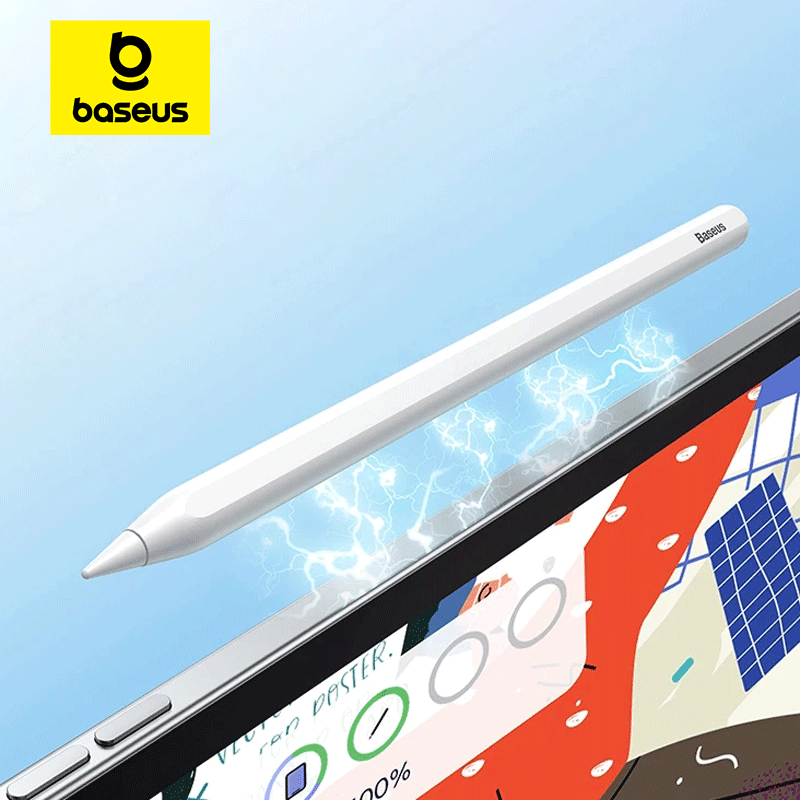 Baseus-Caneta Stylus para iPad, Apple Pencil, 2nd Gen, Bluetooth, magnético, carregamento sem fio, Inclinação sensível, Palm Rejeição