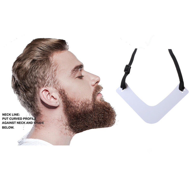 Beard Shaper Neckline Guide The Ultimate Neckline Beard Shaping Template Beard Trimmer Tool Quick Easy Trimming Hands-free