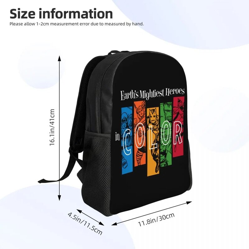 Custom Captain America Earth Superhero Backpack for Girls Boys Spider Man School College Travel Bags Bookbag Fits 15 Inch Laptop