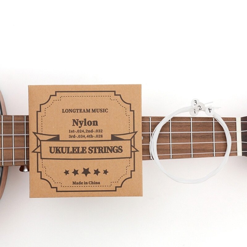 Corde per ukulele F1FD Corde universali in nylon per parti ukulele da 21/23/26 pollici