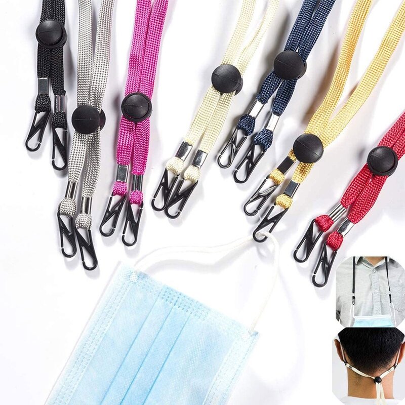 10pcs Anti-lost Hat Chin Cord Quality Multi-function 70cm Windproof Hat Strap Removable Nylon Hat Wind Rope Sun Hat