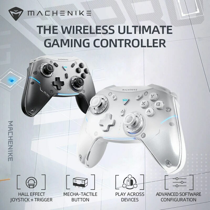 Gamepad Controller di gioco Wireless Machenike G5 Pro Elite Hall Trigger Joystick Mecha-pulsanti tattili per Switch PC Android IOS