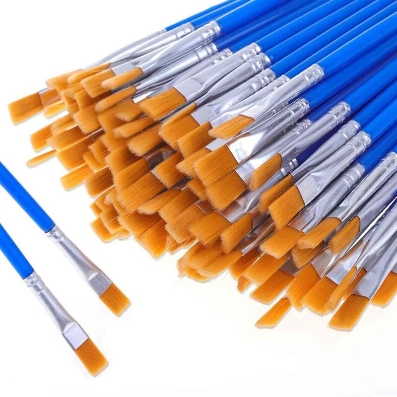 Paint Brush 1000Pcs Watercolor Small Paint Brushes Nylon Hair Artist Brushes For Oil Watercolor Body Face Nail Craft Art