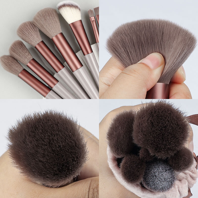 13Pcs Makeup Brushes Set Make Up Concealer Foundation Blush Powder Brush Eye Shadow Kabuki Highlighter Cosmetic Beauty Tools