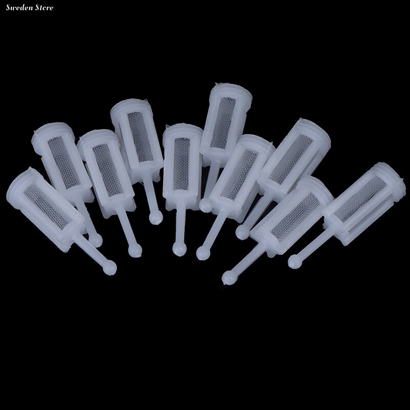 10 buah plastik tipe gravitasi pistol semprot Pot Filter semprotan Diameter 11mm grosir