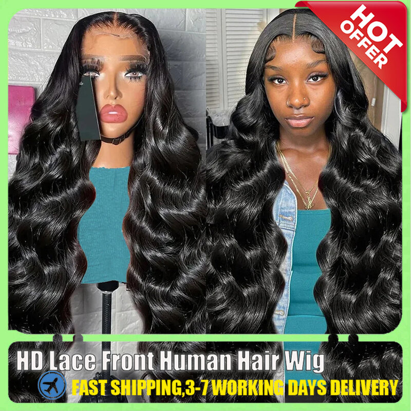 Wig rambut manusia renda depan gelombang tubuh 13x4 13x6 Wig Frontal renda transparan Remy Brasil 30 40 inci Hd untuk wanita rambut murah