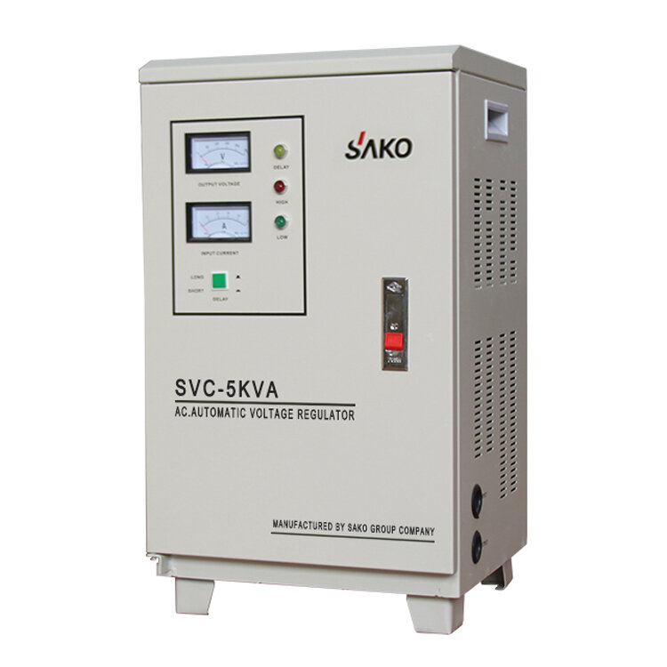 Voltaje de entrada SVC-10KVA 100-250V, voltaje de salida 220V, servomotor, estabilizador monofásico