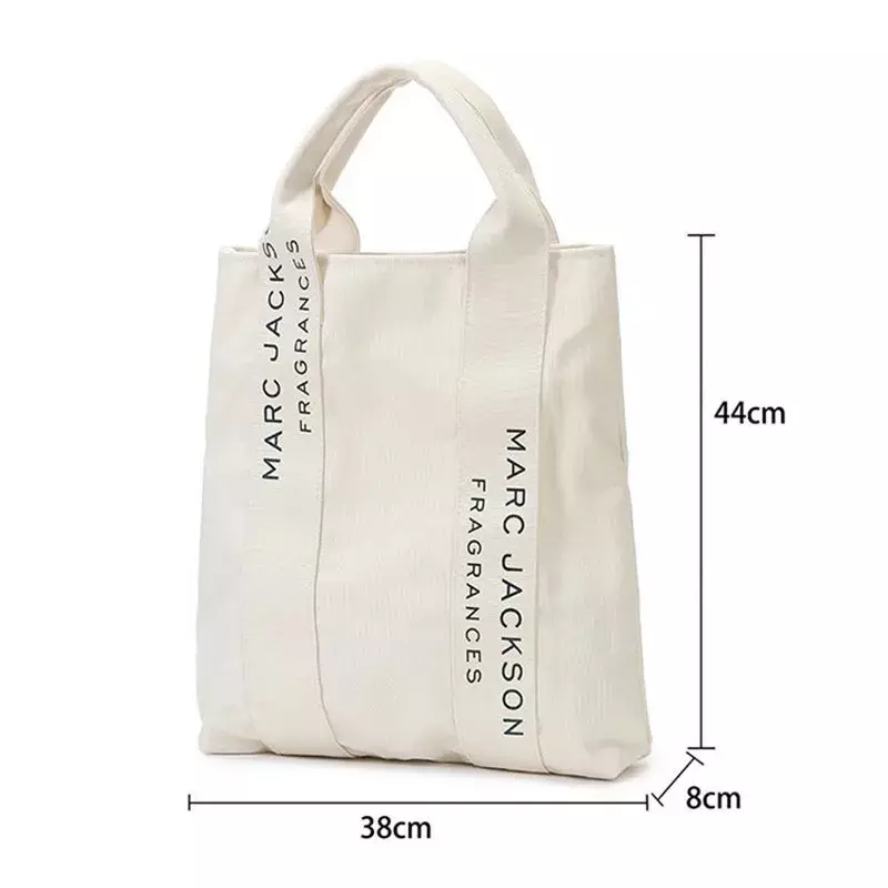 SGR2 nuova borsa da donna estiva borsa in tela bianca con stampa di lettere borsa a tracolla singola per donna Casual Tote Simple