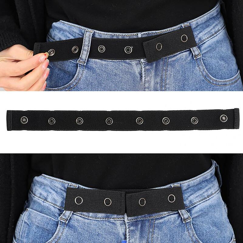 22.5cm cinto de cintura feminina ajustável antiderrapante ajuste de cintura poliéster senhora jeans cinto elástico para grávida