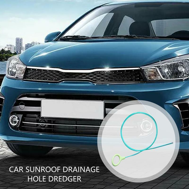 Sunroof Drain Cleaning Brush Bendable Drain Hole CleaningScrub Brush Auto Sunroof Long Hoses Detailing Cleaning Aceesoriess