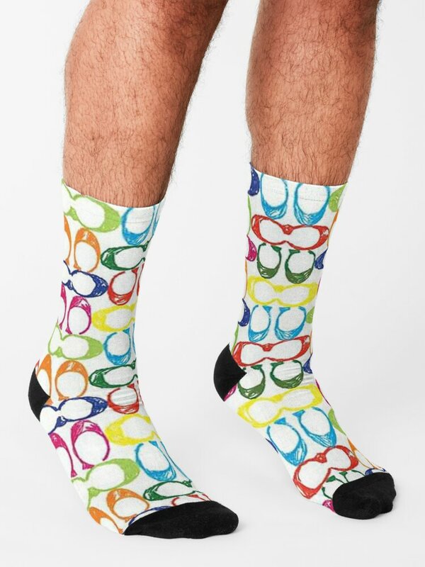 Calcetines muy coloridos, calcetines divertidos para hombre