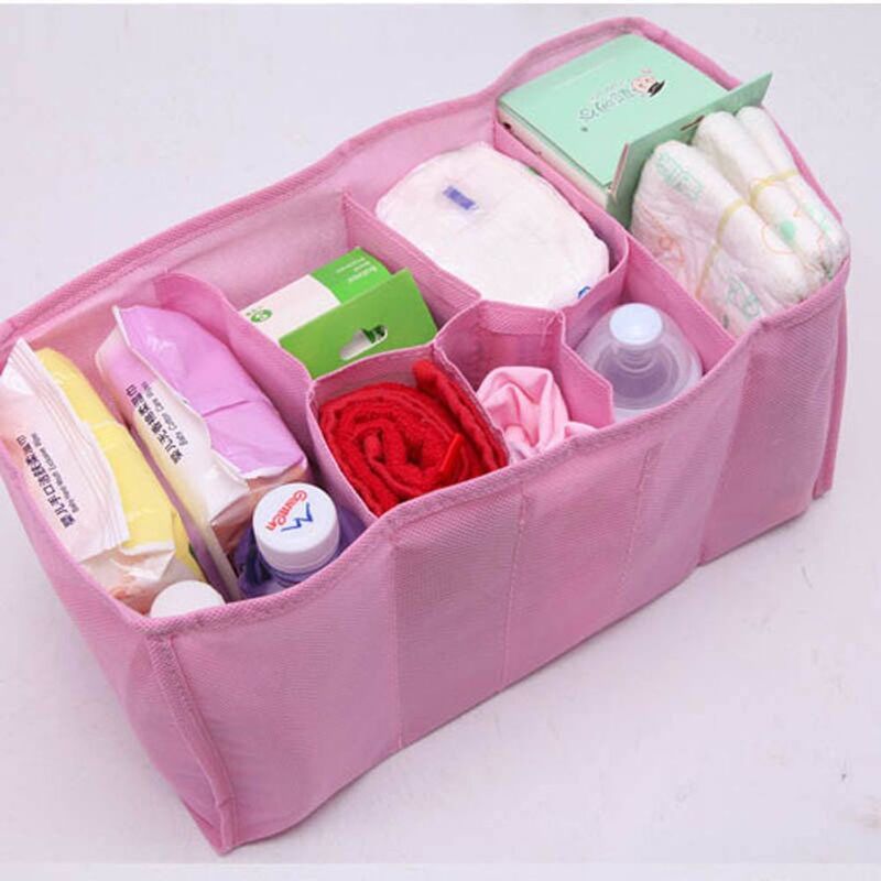Saco interno do forro para viagens, organizador de fraldas, saco de fraldas, fralda, garrafa de água, armazenamento do bebê