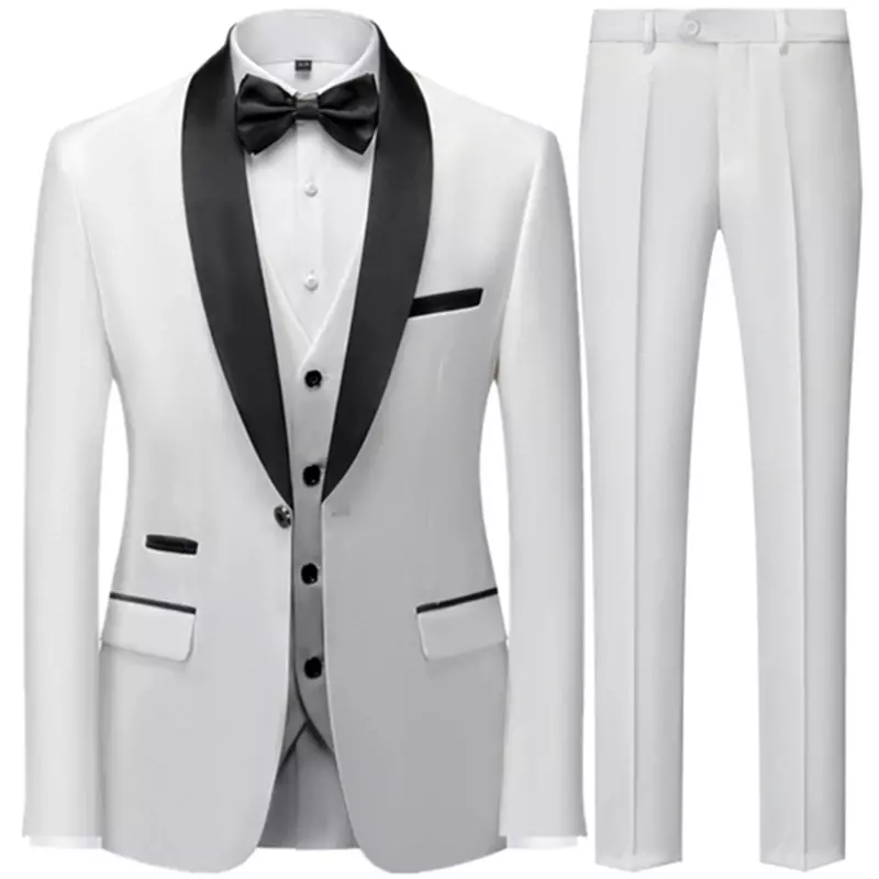 Мужские повседневные эксклюзивные деловые свадебные костюмы для жениха блейзеры куртка брюки