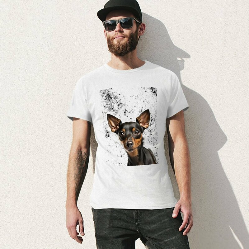Miniature Pincher portrait T-Shirt blanks sublime graphics mens t shirts