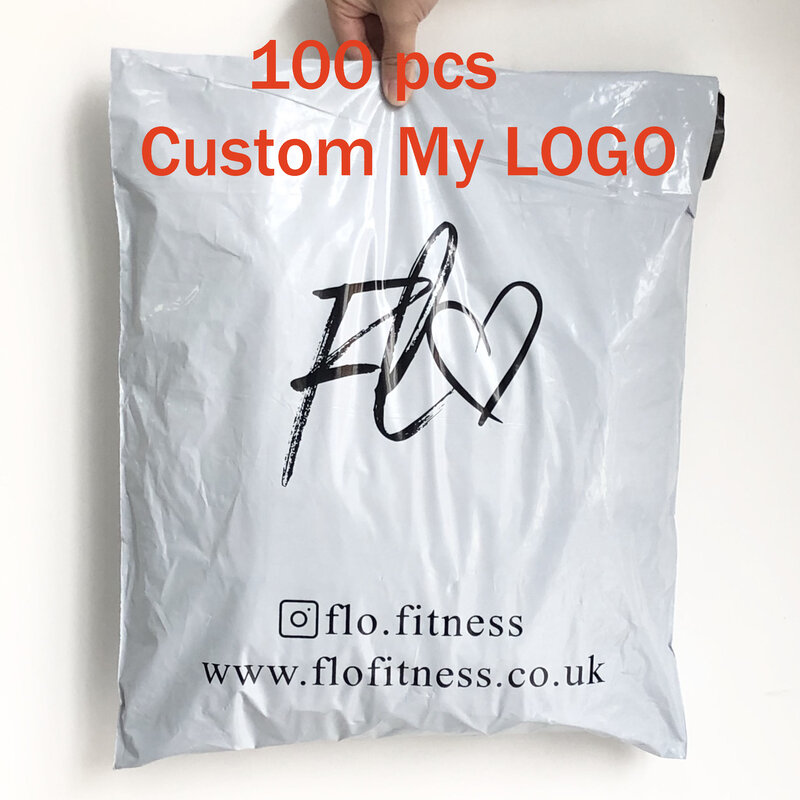 Bolsas de correo biodegradables de diseño colorido personalizado, bolsas de correo de tela de plástico con logotipo impreso, embalaje de envío de correo
