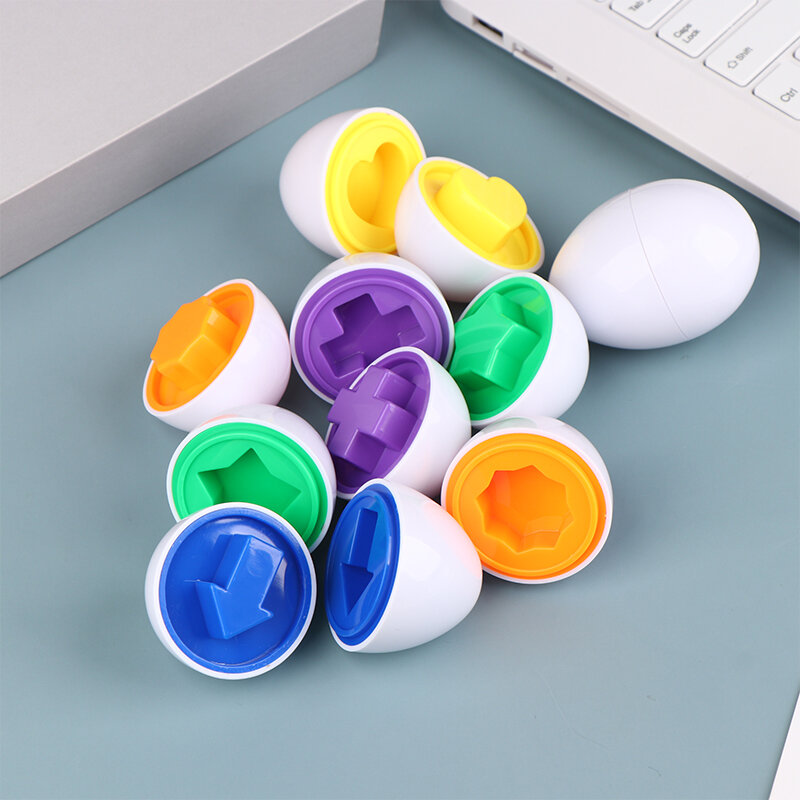 1Pc Eggs Screws 3D Puzzle Montessori Learning Education Math Toys Kids Shape Match Smart Game Children Educational Easter Gifts