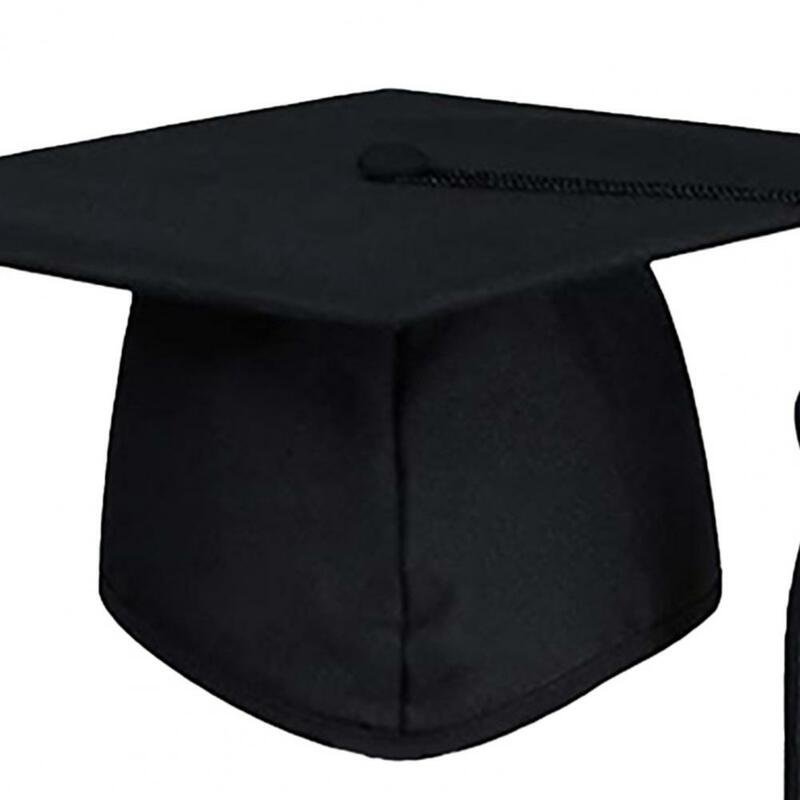 Bachelors Master Doctor Academic Hat Mortar Board Graduation Cap Memorable Fabric Coloful Graduation Hat With Tassel For Student