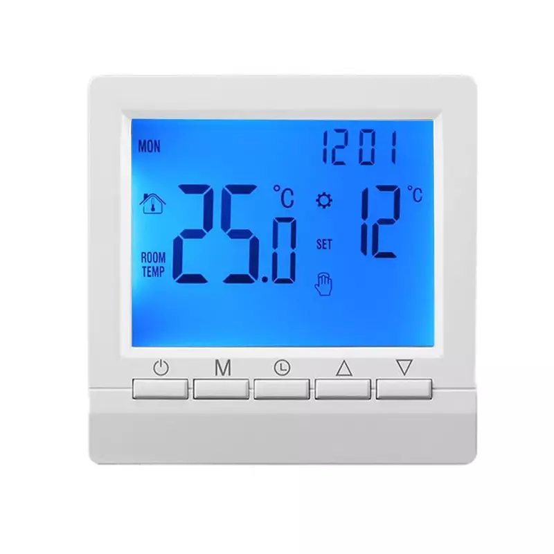 Thermostat Built-in Sensor For Gas Boiler Room Heating LCD Display Screen Programmable Digital Room Temperature Controller