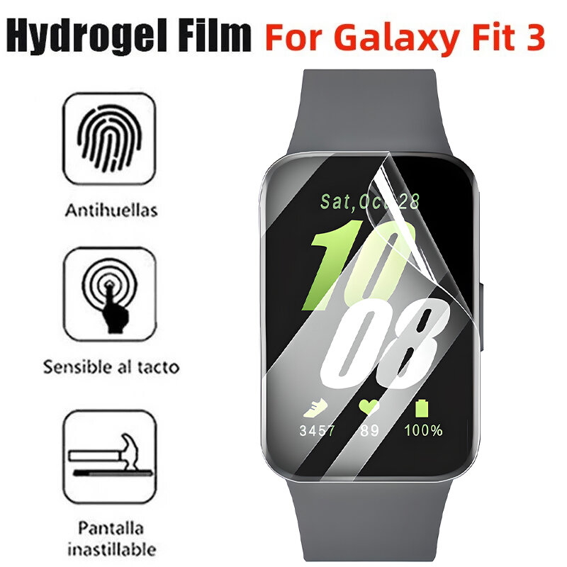 Miękka folia hydrożelowa do Samsung Galaxy Fit 3 Anti-scratch Smartwatch ochraniacz na ekran do Galaxy Fit3 folia ochronna nie szklana