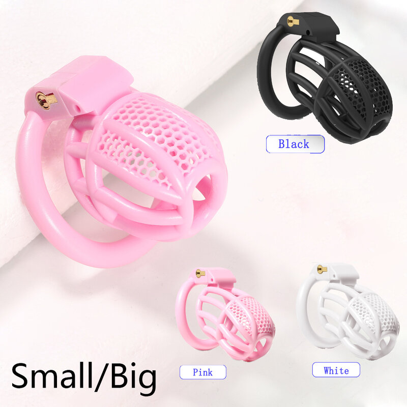 2023 Super Small Penis Ring Sissy Chastity Cage,Locked In Lust Cock Cage Male Chastity Device With 4 Base Ring,Sextoys For Men