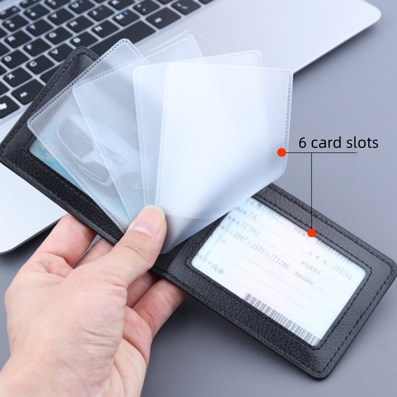 Ultra-Thin Driver License Holder Card Case Business Id Pass Certificate Folder Unisex Case Solid Color License Protective Cover