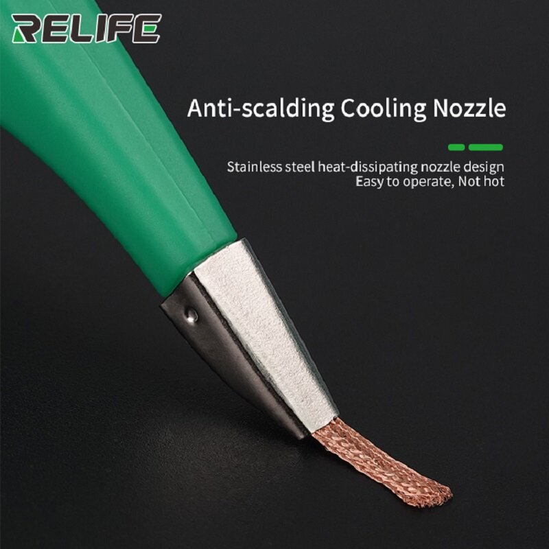 RELIFE-Anti-Hot Desoldering Wick Wire Mesh, Controle Preciso, Sucker Braid, Repair Tool para Solda Removedor de Solda