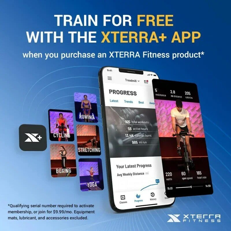 XTERRA Fitness Premium Folding Smart Treadmill, Compact Design, 250  LB Weight Capacity, Powerful Motor, XTERRA  Fitness App Inc