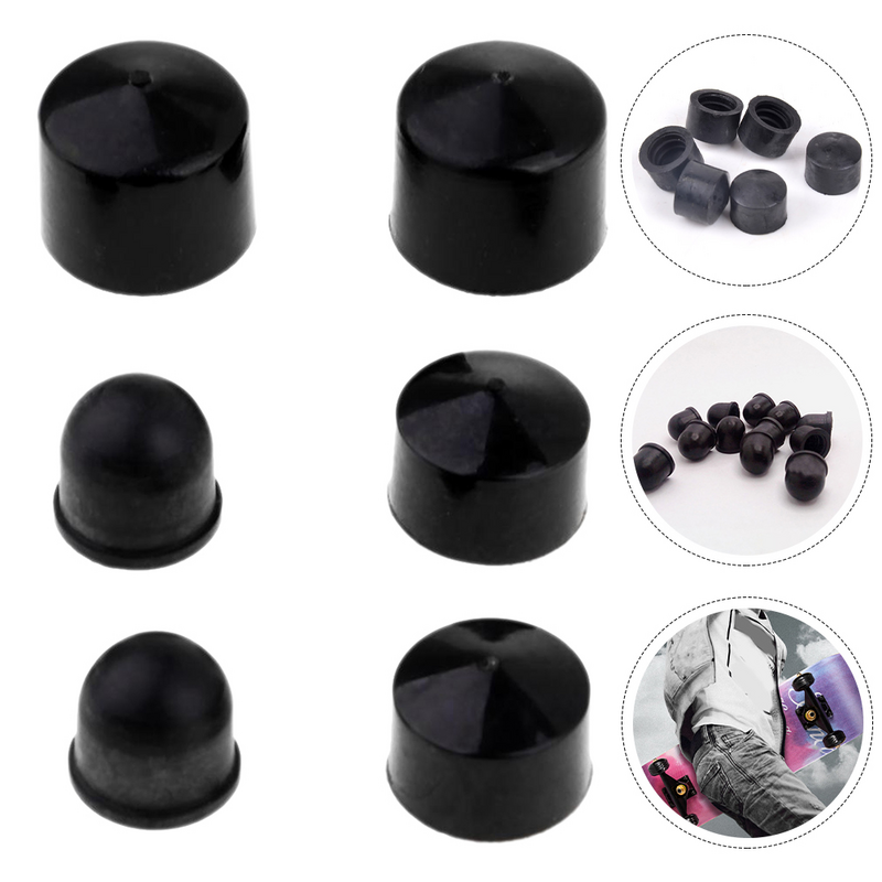 6pcs 12/16/18mm Skateboard Skateboard Shocking Absorber Replacement Rubber Cups Support Vertices Longboard Bushings Accessories