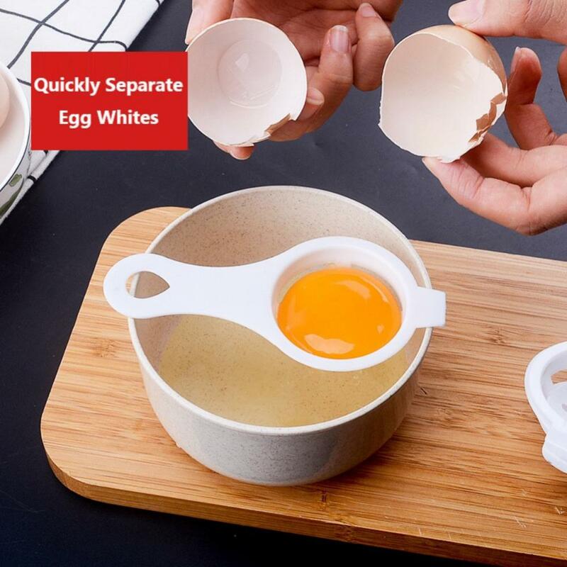 Eigelb Separator Eier teiler weiß Kunststoff bequem Haushalt Eier Werkzeug Eier filter Kochen Backwerk zeug Küchen zubehör