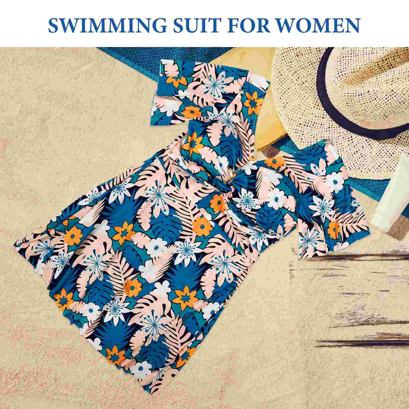 Bañador de verano para mujer, traje de baño para playa, vestido de baño para mujer (L)