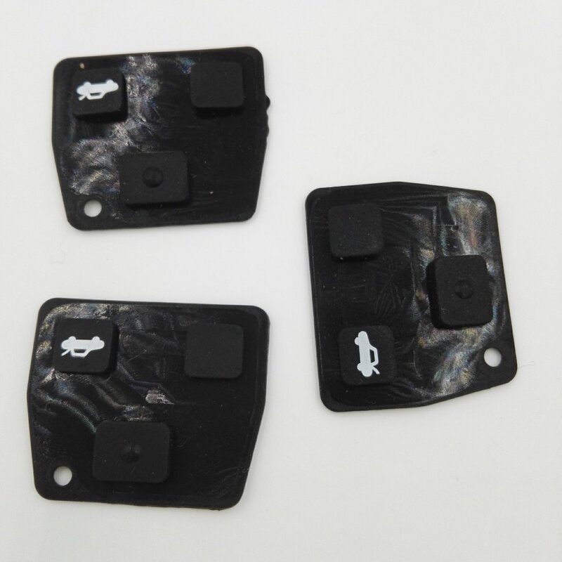 Due tre 2 3 pulsanti pulsante in gomma Fob per Toyota Camry Corolla Highland Yaris Lexus Key Shell Blank Remote Case Cover