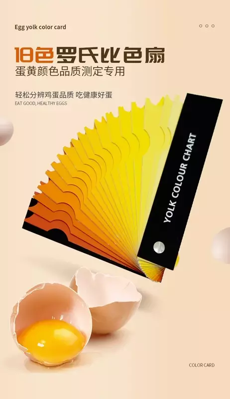 Egg yolk colorimeter/color comparison fan/color comparison card