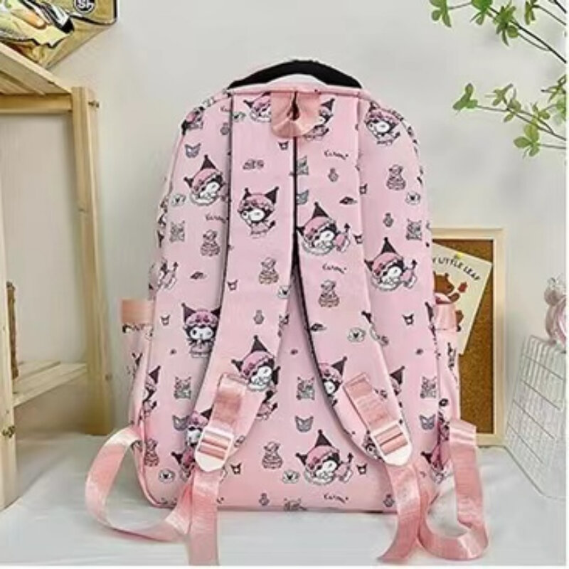 Tas ransel Hello Kitty wanita, baru untuk siswa SD, menengah dan tinggi modis kapasitas besar tas sekolah lucu untuk wanita