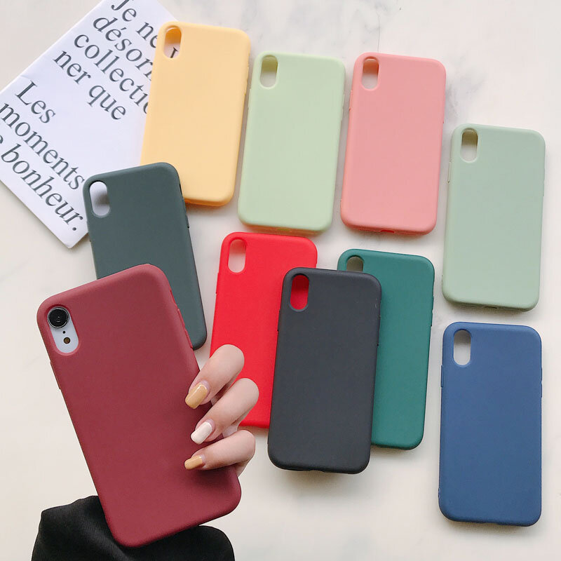 Роскошный силиконовый чехол для телефона iPhone 11 13 12 Pro Max mini, мягкий чехол карамельного цвета для iPhone XR XS X 6 6S 7 8 Plus, чехлы