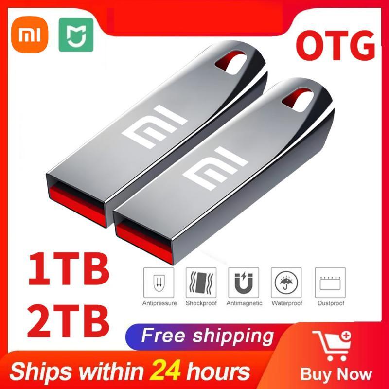 MIJIA Xiaomi 3.0 High Speed 2TB Pen Drive USB Metal Flash Drives 1TB Pendrive High-speed Transmission Memory For Phone/Tablets