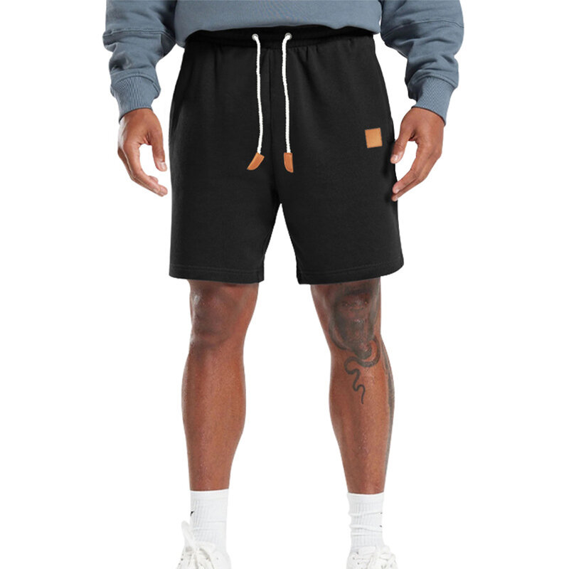 Holiday Vacation Shorts Man Pants High Waist Jogging Pants Men Workout Gym Shorts Solid Color Sport Casual Fitness