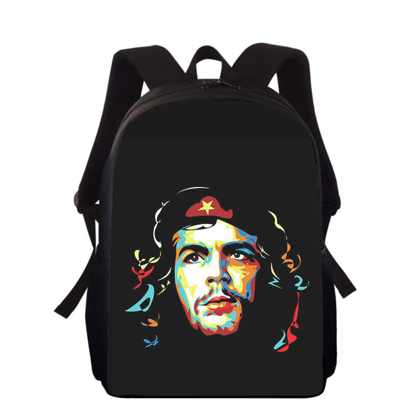 Che Guevara 15 "3D Print Kids Backpack Sacos de Escola Primária para Meninos Meninas Back Pack Estudantes School Book Bags