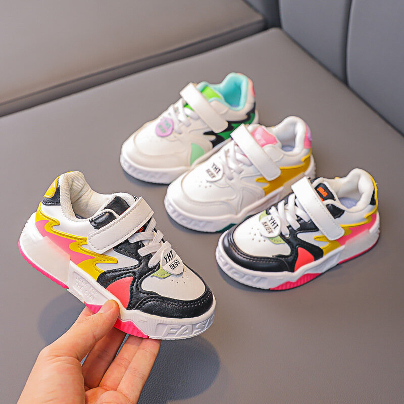 2023 Spring and Autumn New Children's Board Shoes Breathable Soft Sole Sports Casual Boys and Girls