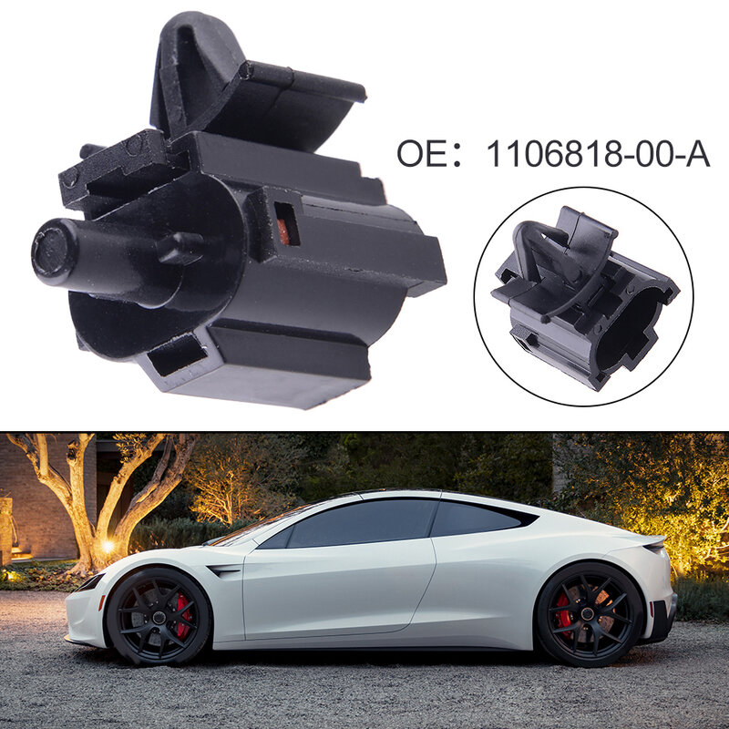 Sensor de temperatura del aire para coche, accesorio de 1106818 a, 110681800A para Tesla Model 3/Y 2017-2023, Material ABS negro, 1 unidad