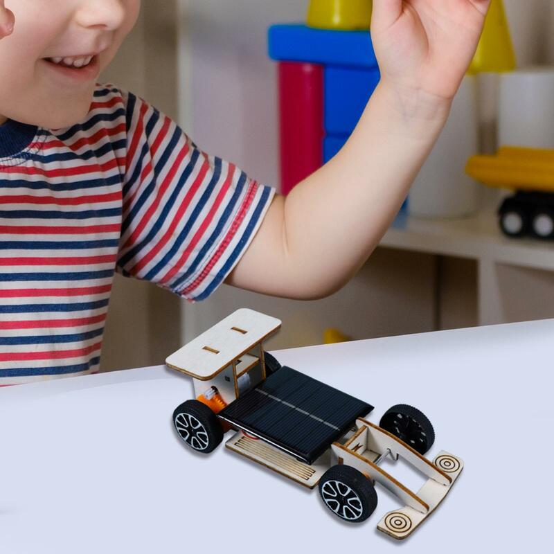 Solar Race Car Toy Assembly, Experiência Física DIY para Adolescentes e Crianças