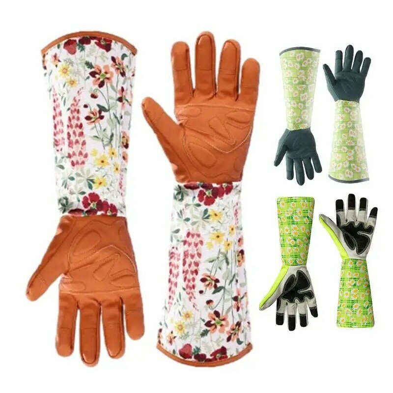 Rękawice ogrodowe długie rękawice ogrodowe dla kobiet odporne na ciernia wytrzymałe wodoodporne rękawice robocze rękawice ogrodowe akcesoria ogrodnicze