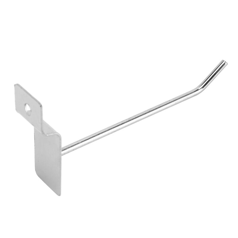 25 x Slatwall Single Hook Pin Shop Display Fitting Prong Hanger 100mm