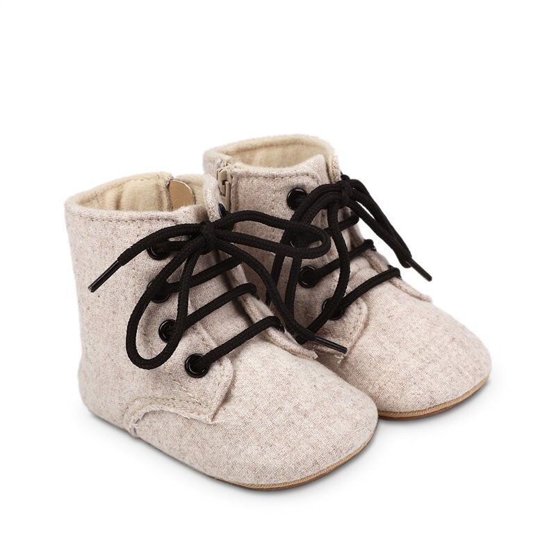 Sepatu bot pendek untuk balita, sepatu bot musim dingin motif Houndstooth warna polos, sepatu bot hangat untuk bayi dan balita