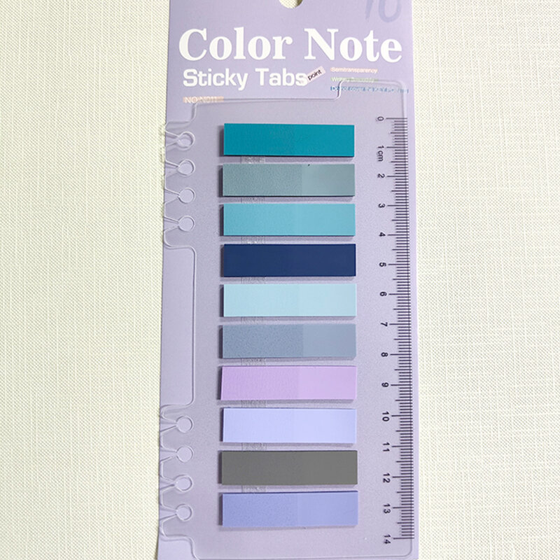 KindFuny-Bloc de notas autoadhesivas de Color, 200 hojas, marcador de notas, papel adhesivo, suministros escolares de oficina